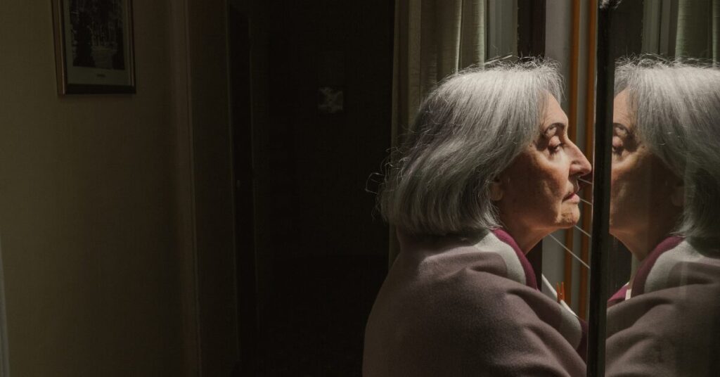 woman with recent dementia diagnosis reflecting on in home care