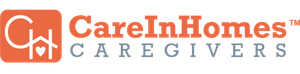 CareInHomes Caregivers logo with a heart and house icon